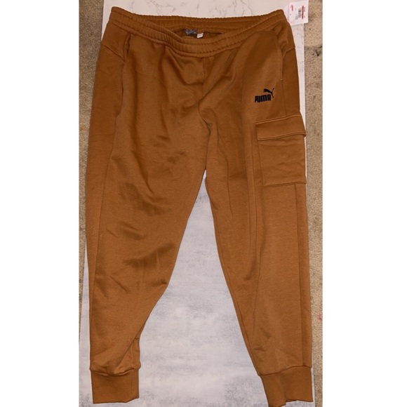 NWT MENS Desert Tan Puma Cargo Sweatpants - Picture 3 of 5